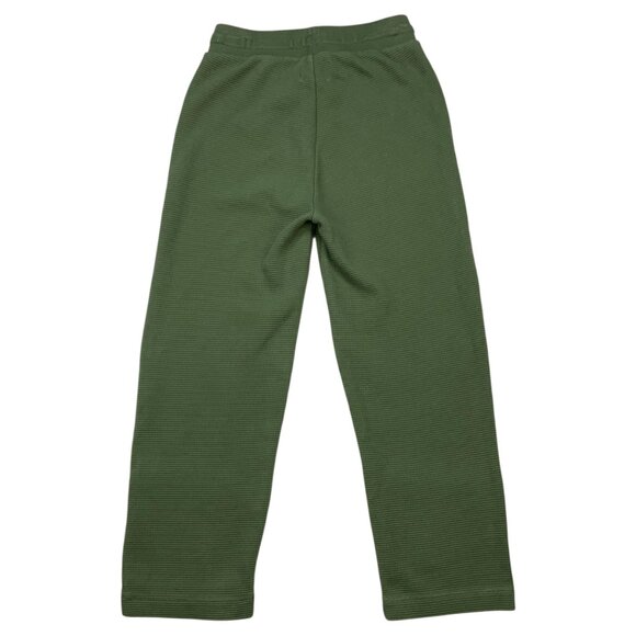Madewell MWL Textured Waffle Straight Sweatpants XS Faded Palm Green High Rise - Picture 11 of 12